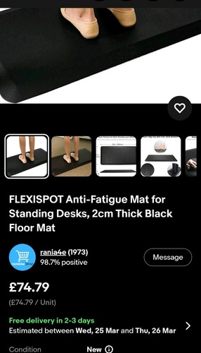 Flexispot anti fatigue mat - mat, for